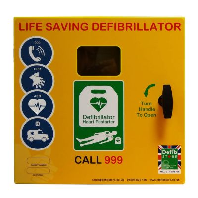 Defibrillator Cabinet Unlocked With Heater and LED Light