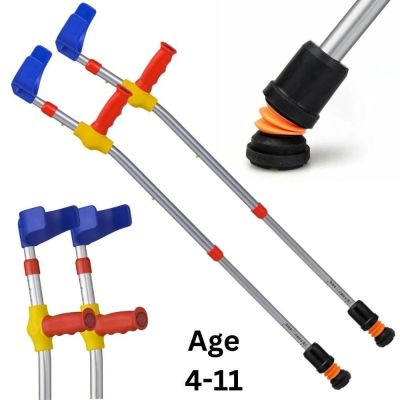 FlexyFoot Kids Crutches Pair 4-11 Years