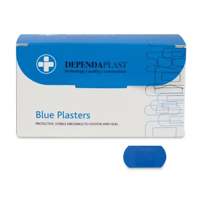 Dependaplast blue assorted plasters - box of 100