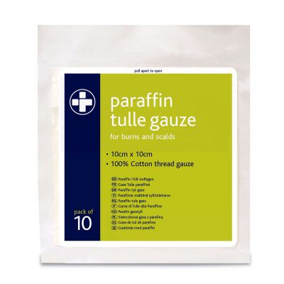 Paraffin gauze pack of 10