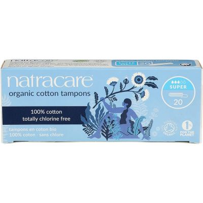 Natracare Tampon Non Applicator Organic Super Pack 20