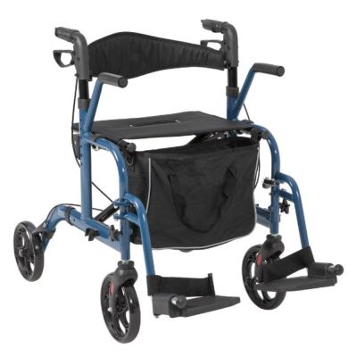 Lightweight 2-in1 Wheelchair Rollator