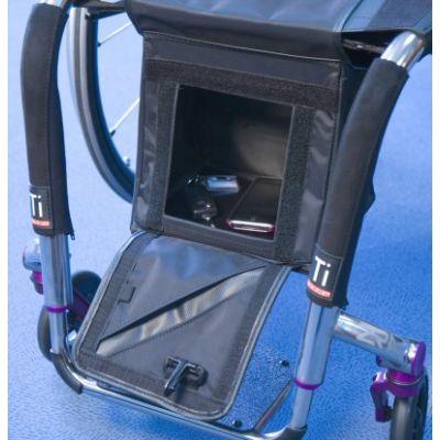Black box wheelchair bag