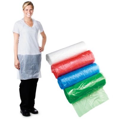 Economy Disposable Polythene Aprons On Roll Case 1000