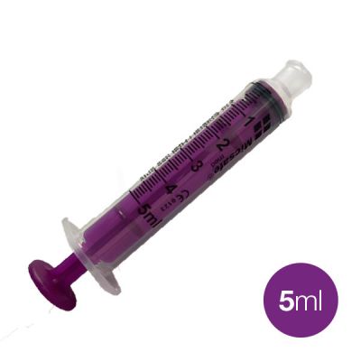 ENFIT 5 ml Oral Enteral Reusable Syringes x 100