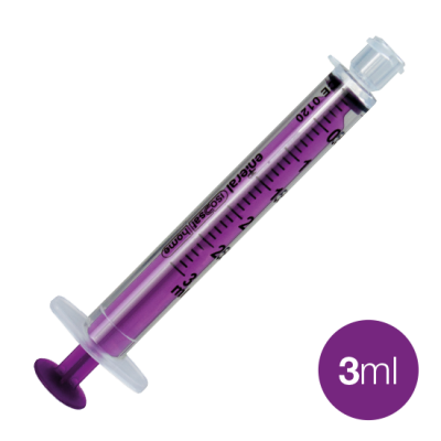 ENFIT 3 ml Oral Enteral Reusable Syringes x 100