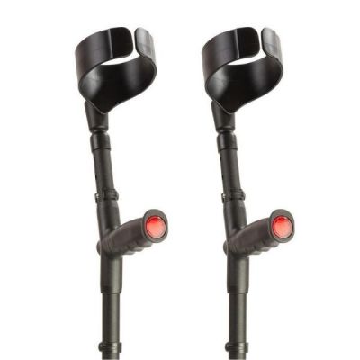 Flexyfoot Soft Grip Double Adjustable Crutches Pair