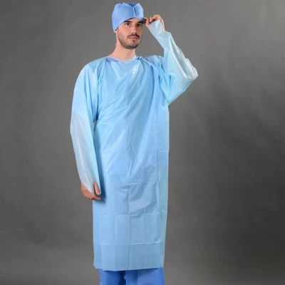 Disposable Isolation Clothing Pack of 10 GMX-Safe-Dent Disposable Isolation Gown One Size fit All Protective Suit 10 