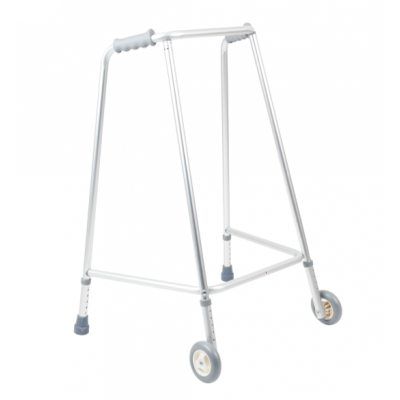 Adjustable Height Wheeled Walking Frame Narrow