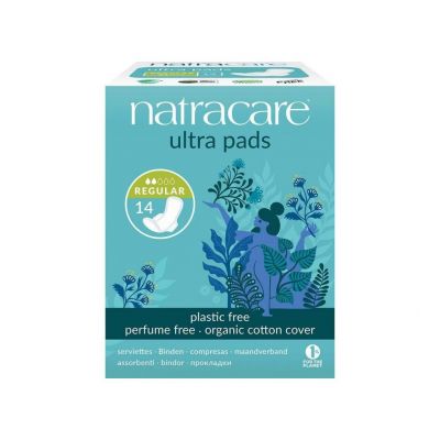 Natracare Ultra Period Pads With Wings Regular Pack 14