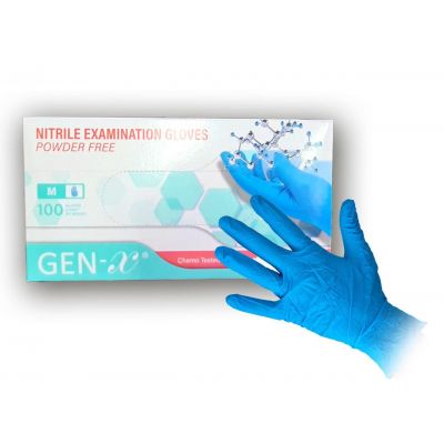 GEN-X Nitrile Powder Free Examination Gloves  Pack 100