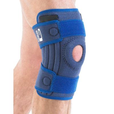 Stabilized open knee support