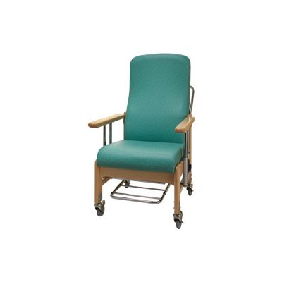 Teal Perry Mobile Drop Arm High Back Chair