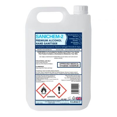 Sanichem-2 Alcohol Gel Hand Sanitiser 5 Litre Refill Bottle