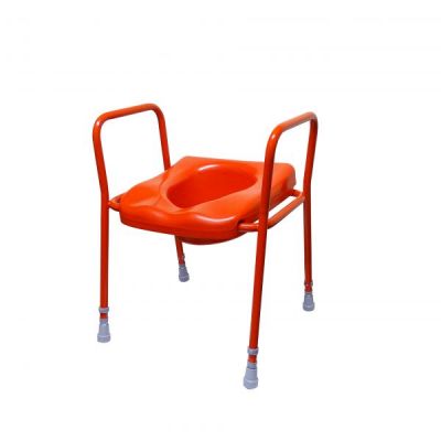 Cefndy raised toilet frame with comfort seat