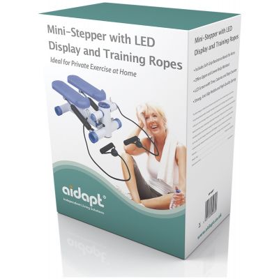 Mini Stepper with LED Display and Training Ropes