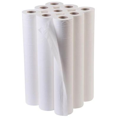 Essentials White Couch Roll 2 ply 40m x 500mm Case of 9