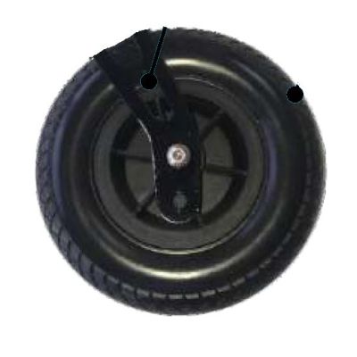 Foldachair D10 Replacement Castor wheel 8"