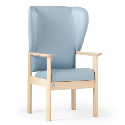 Teal Perry High Back Winged Patient Chair