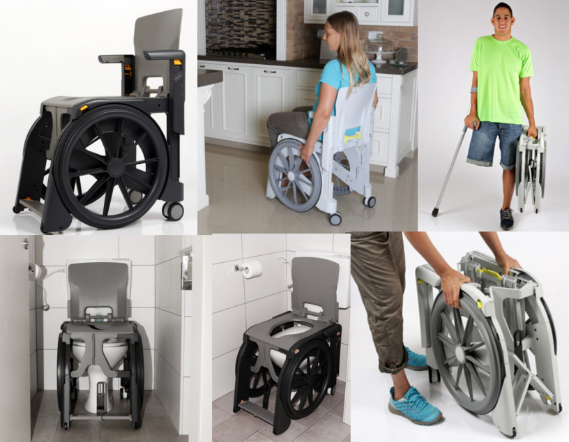 Seatara Wheelable is a new and innovative folding commode and shower chair.