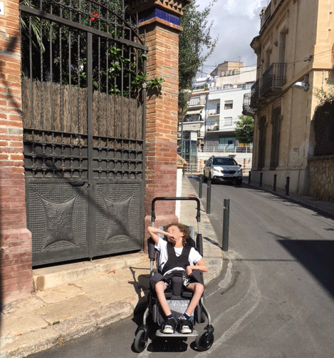 Racer Evo special needs stroller a big hit on holiday!