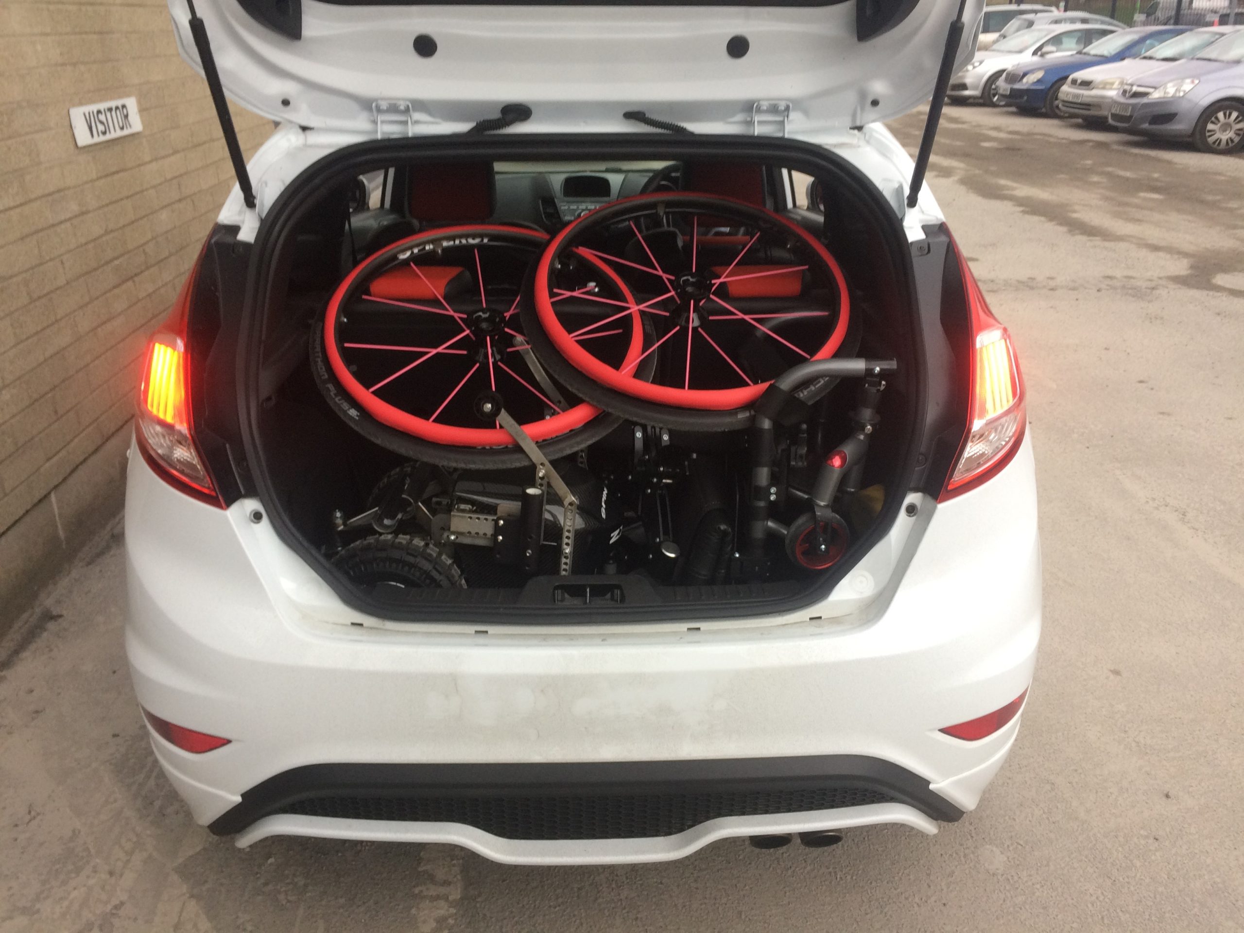 ZX-1 Power Add on, RGK Tiga Fx / RGK Frontwheel fit in the boot of a small car