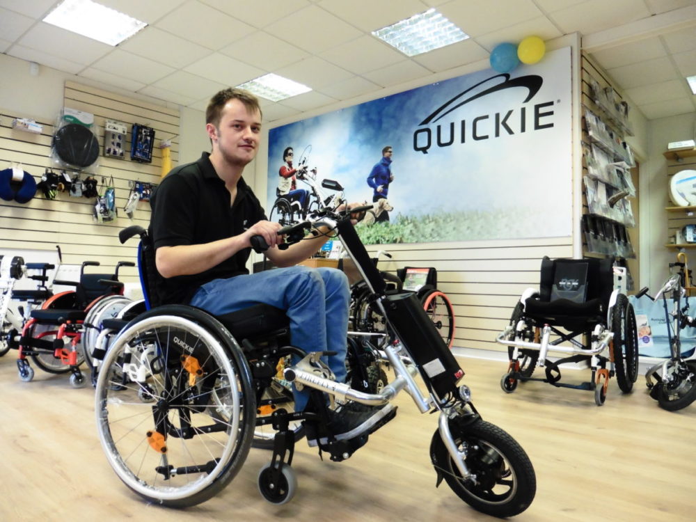 Firefly wheelchair attachment trials and demos in England