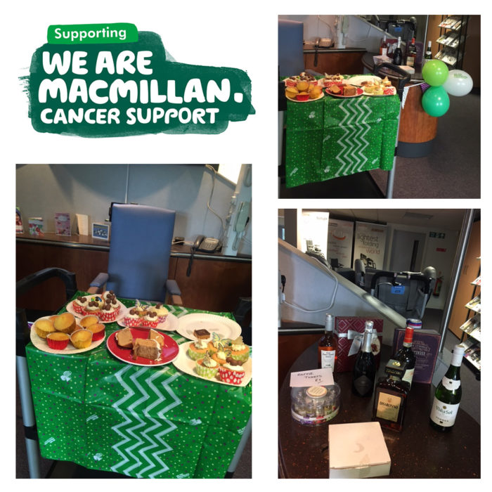 Macmillan Coffee Morning at our Mobility Showroom in Edinburgh
