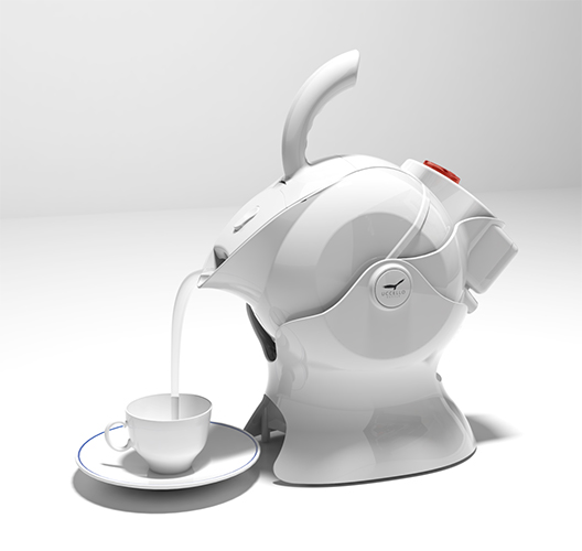 Uccello kettle / tipper - pour hot water safely