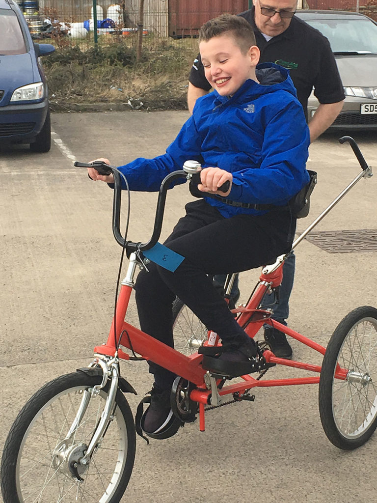 special needs bike in Scotland Tel 0131 440 3929