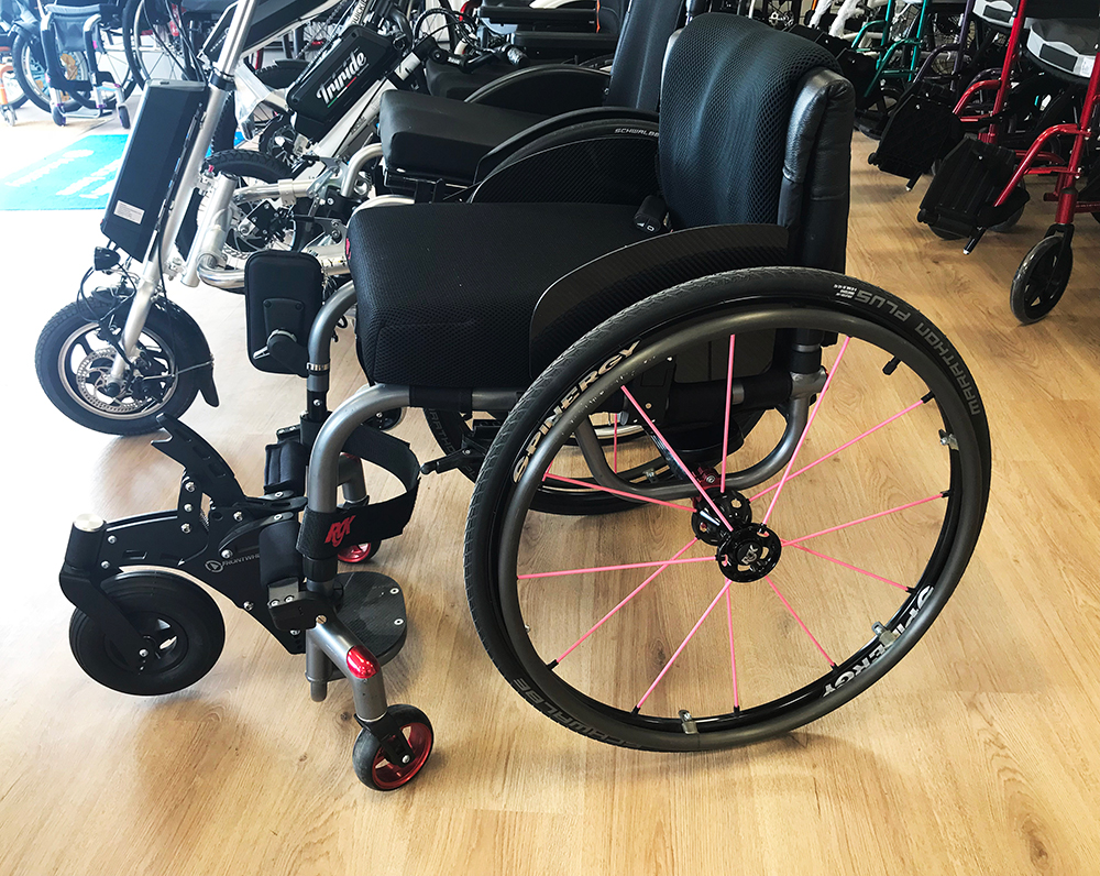 Ex demo RGK Tiga FX folding wheelchair package deal with frontwheel *SOLD*