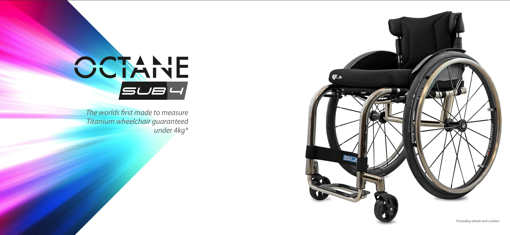 RGK Octane Sub 4 ultralight active wheelchair now available