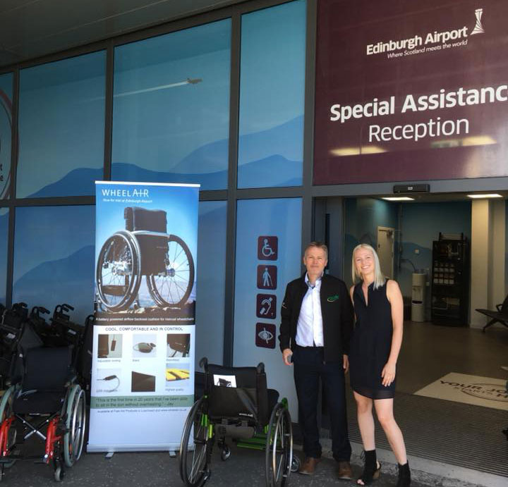 Stay cool in Edinburgh Airport with the WheelAIR
