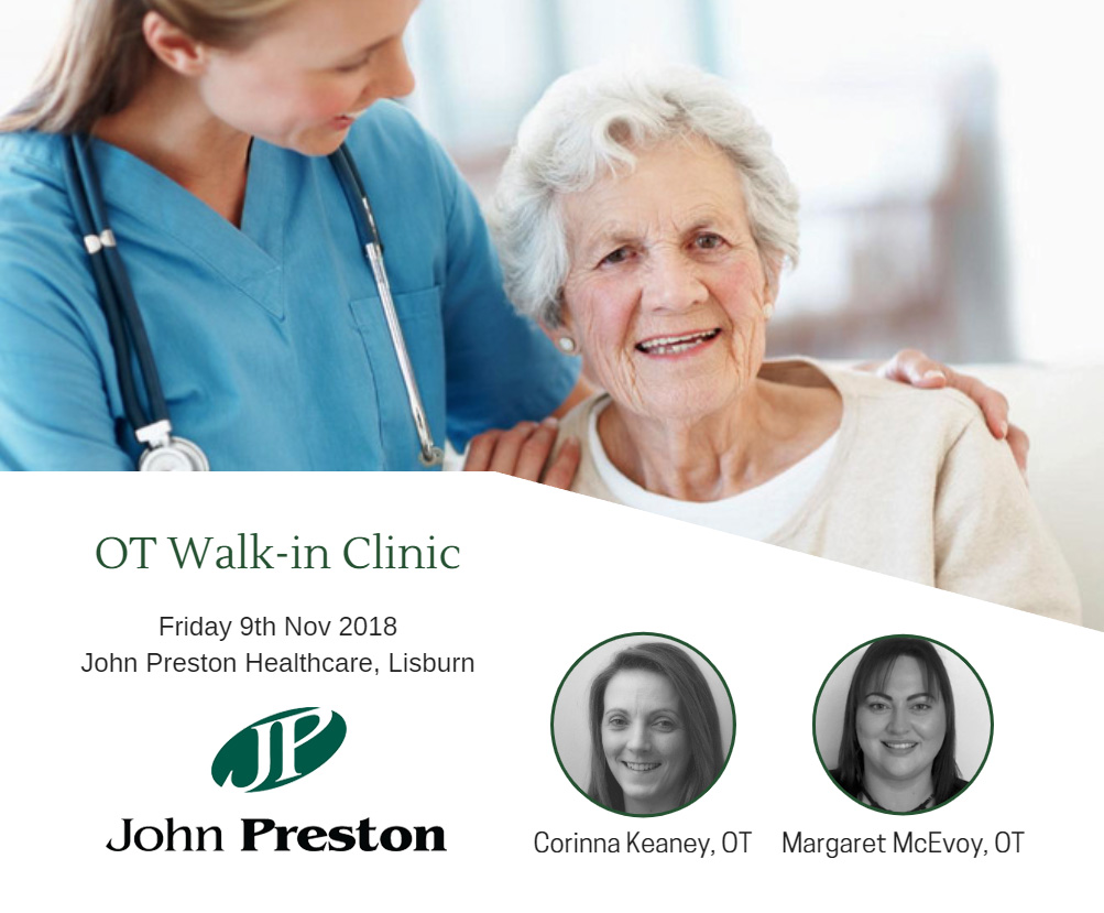 OT Walk-in Clinic at our showroom in Lisburn
