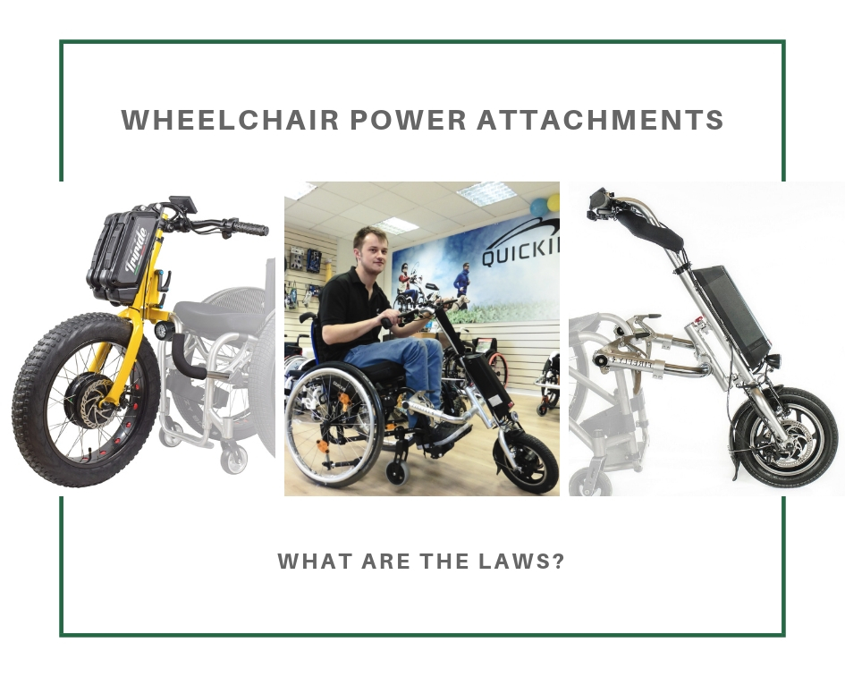 What are the laws on use of wheelchair power attachments?