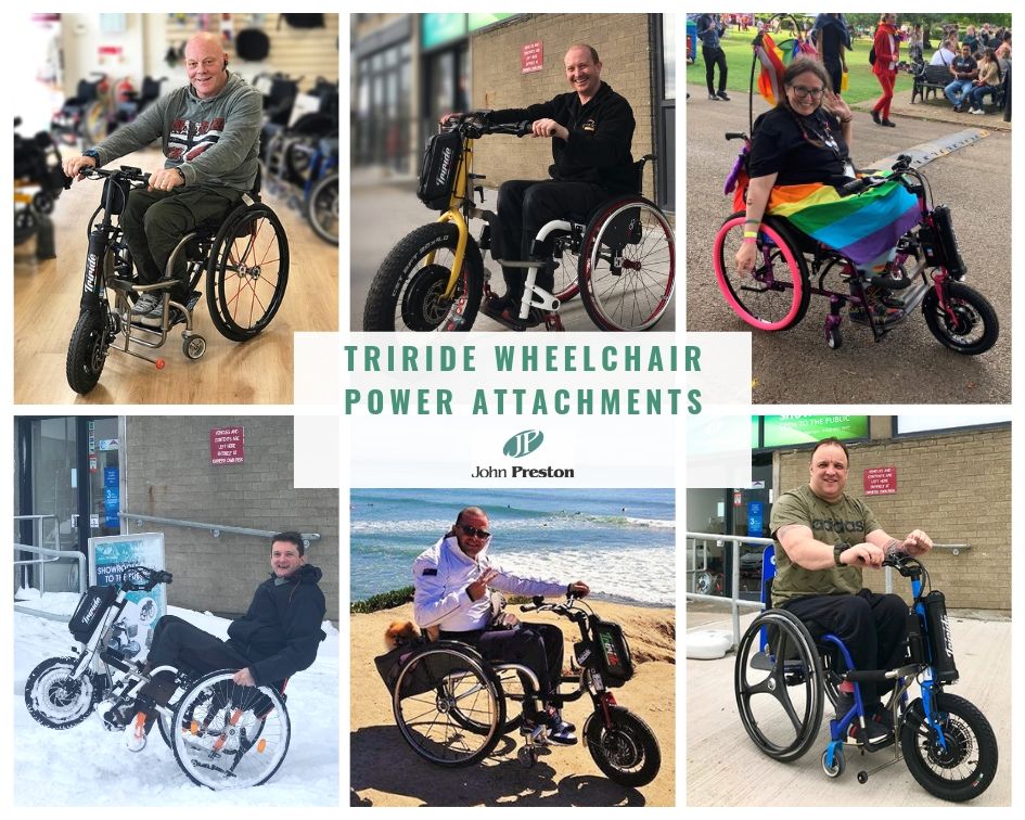 Triride wheelchair attachments enhanced further with new developments!