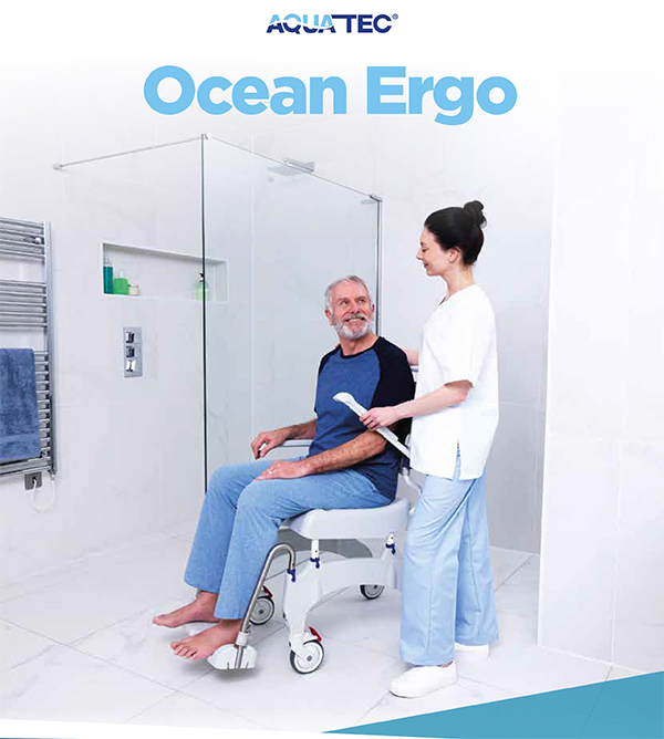 NEW Aquatec Ocean Ergo Shower Chair Commode