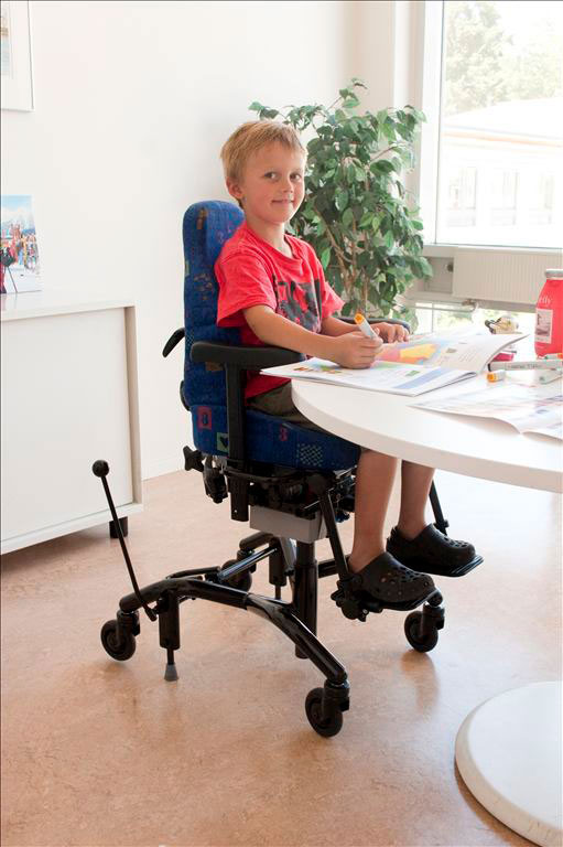 An ideal chair for disabled children for use at home and in school