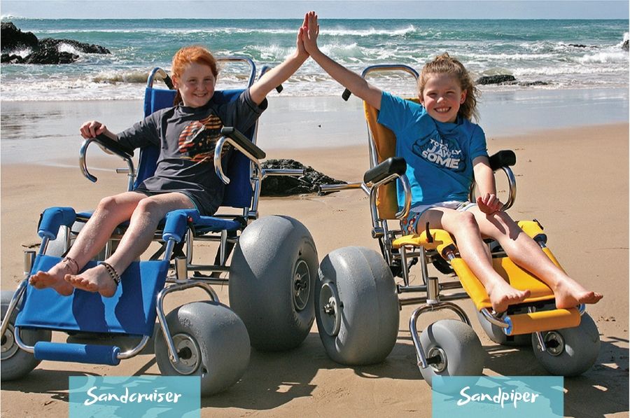 WheelEEZ Sandpiper & Sandcruiser Beach Wheelchairs