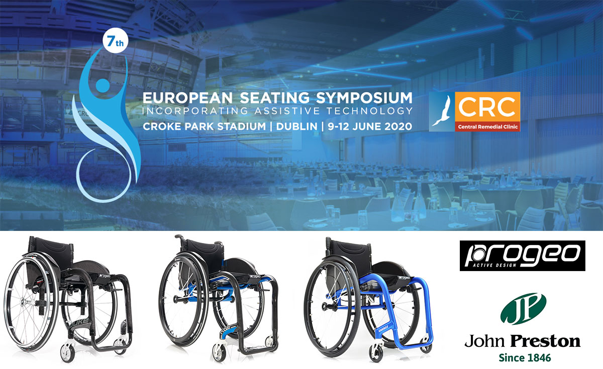 Come and see the amazing Progeo wheelchair range at the European Seating Symposium in Dublin 10-12 June 2020