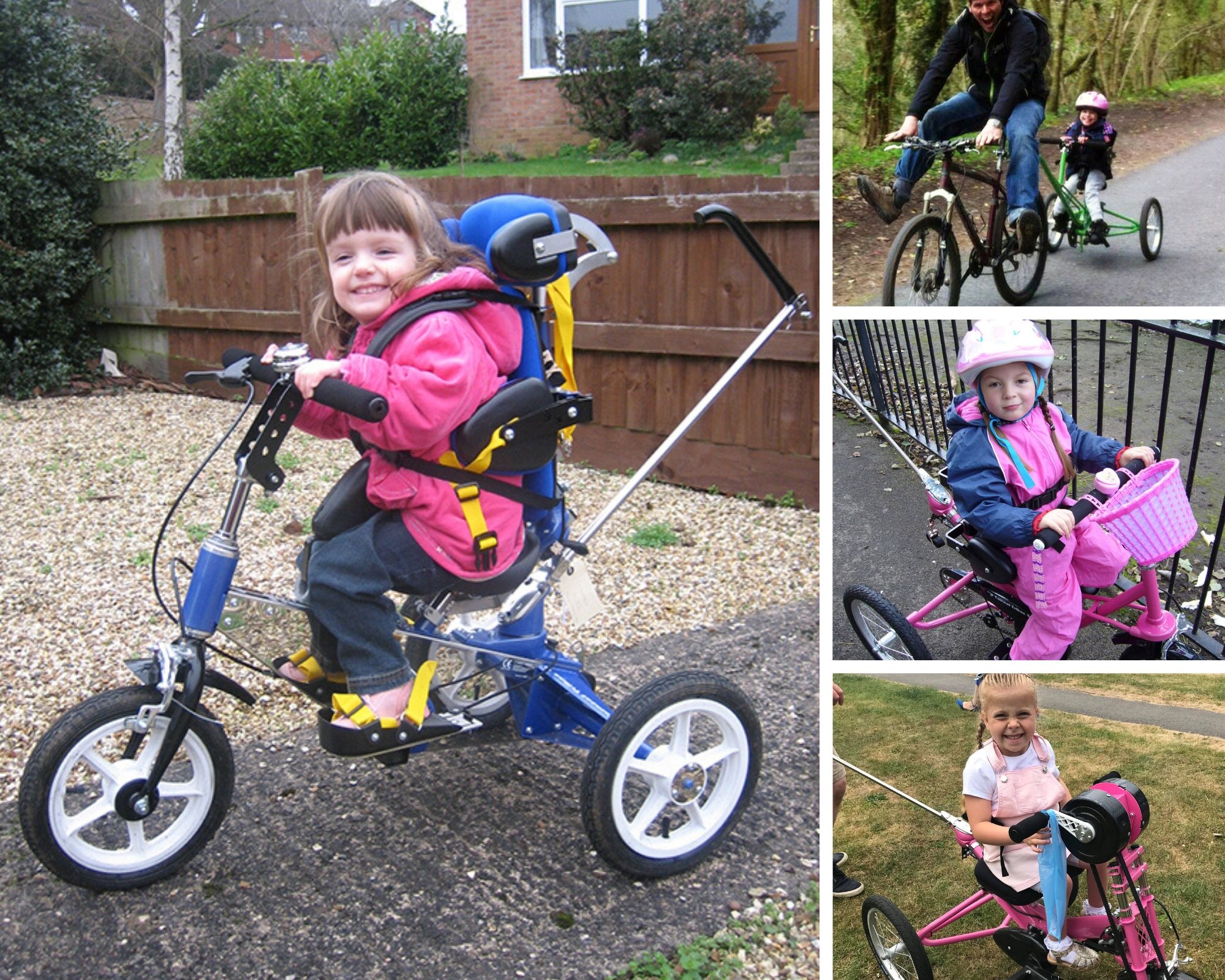 Try special needs trikes and bikes Tel 028 92 67 70 77