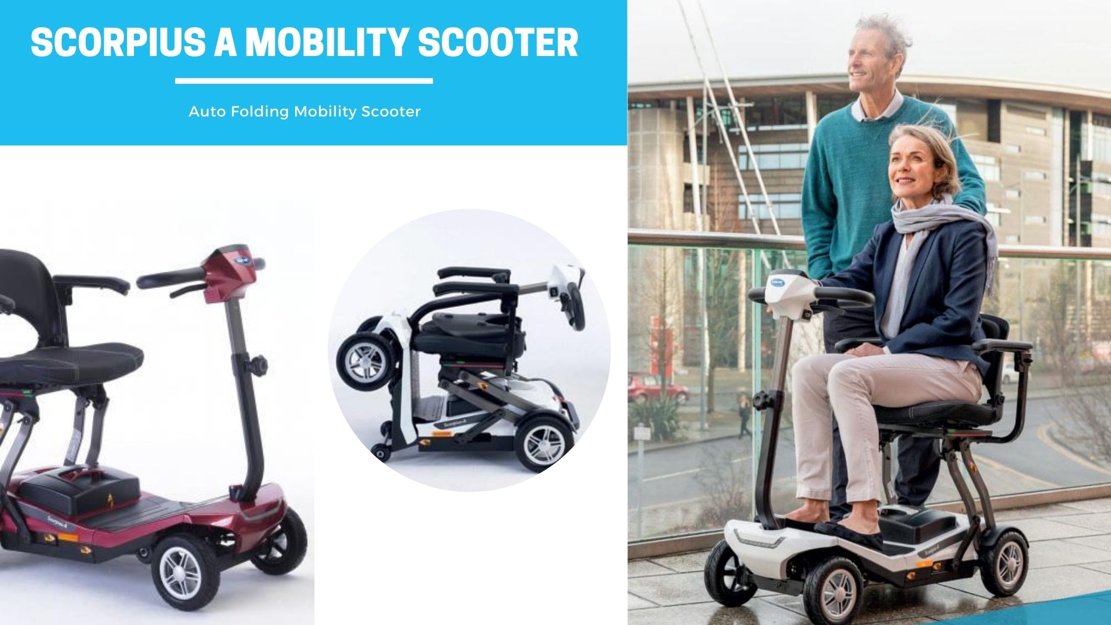 Invacare Scorpius A Automatic Folding Mobility Scooter