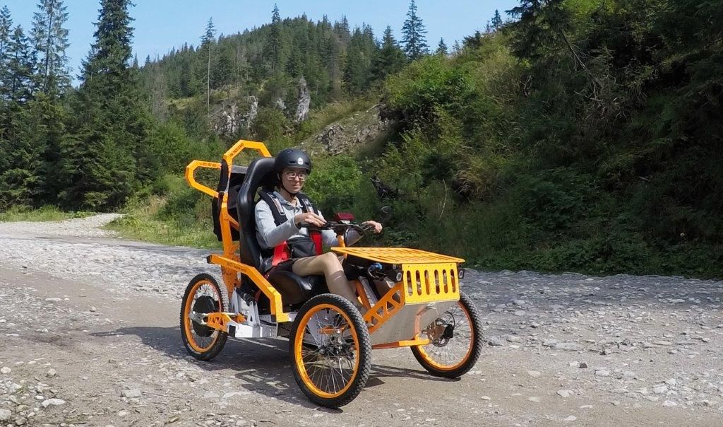 Amazing all terrain electric vehicle for users with a disability - Meet the EV4 Mountain Cart