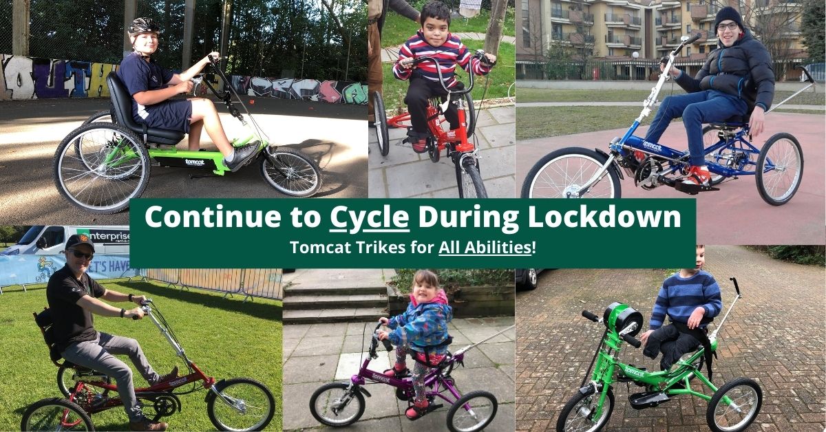 Continue to cycle in lockdown with Tomcat Trikes | All Ability Cycling Ireland