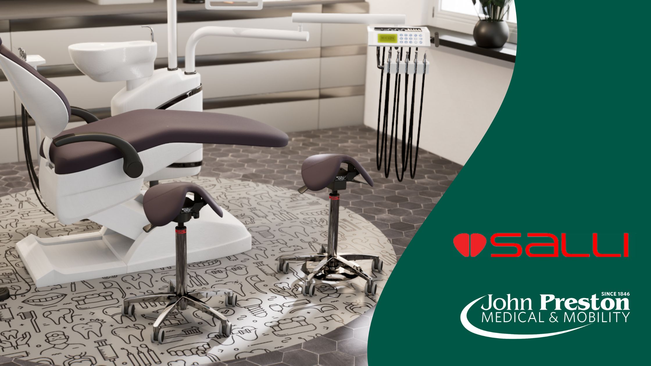 New Salli Solo Stool - The Perfect Dentist Seating Solution
