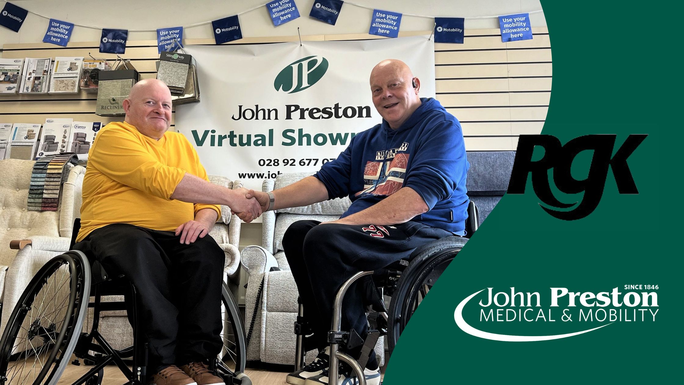 John collects his new RGK Club Sport - John Preston Wheelchair Specialists