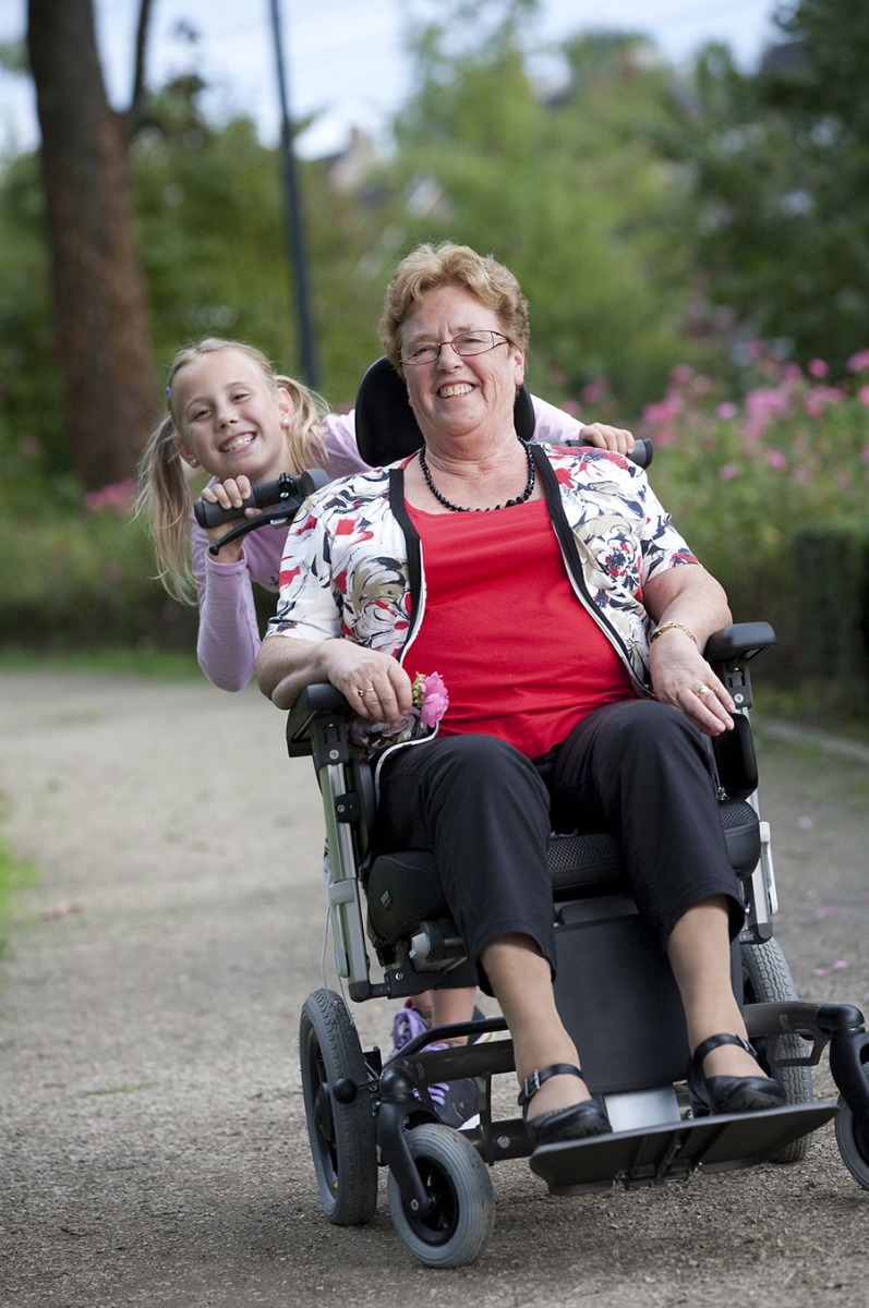 Tilt in space wheelchairs, Edinburgh Happy customer Euan takes