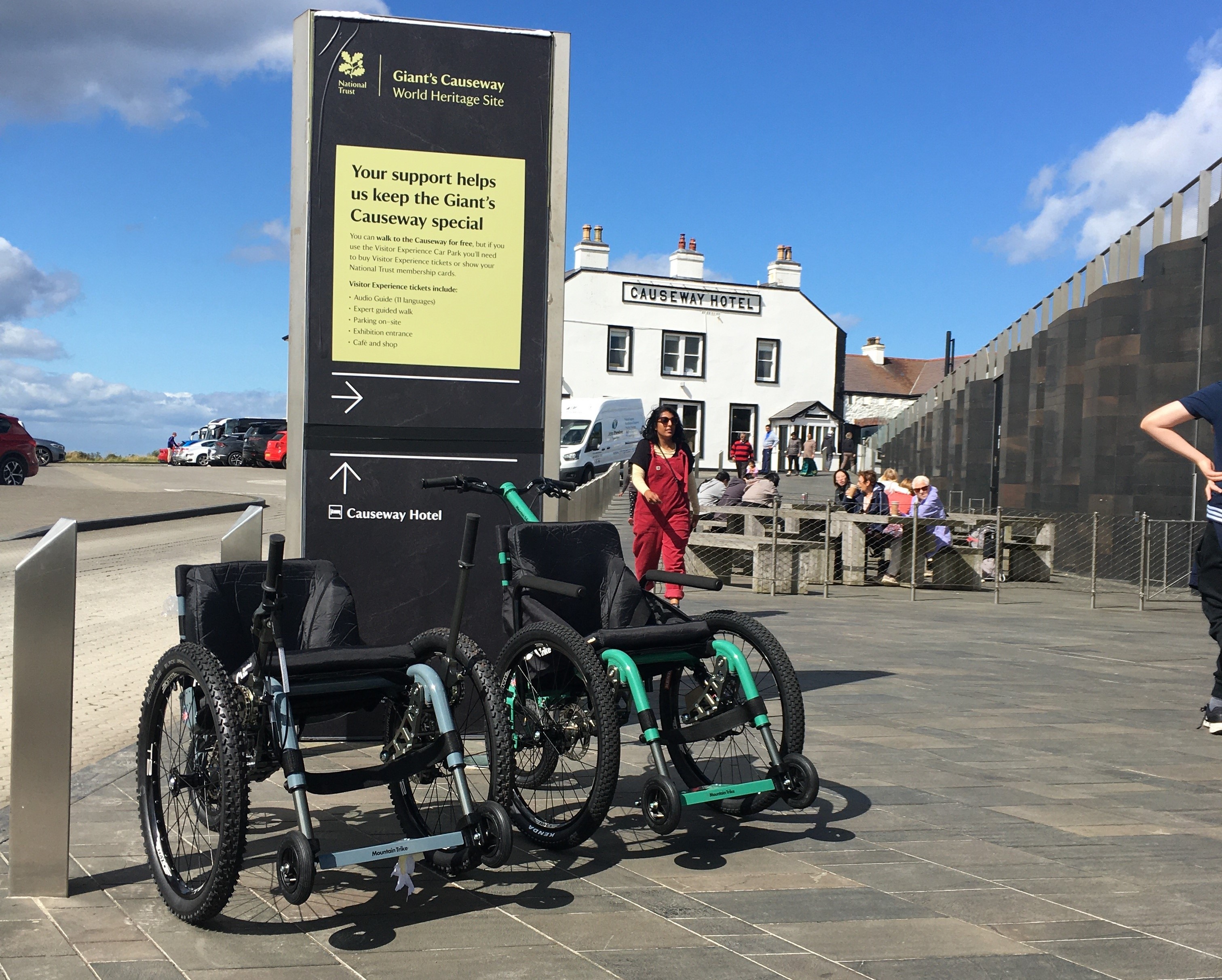 Mountain Trike Wheelchairs delivered to the Giants Causeway Northern Ireland 