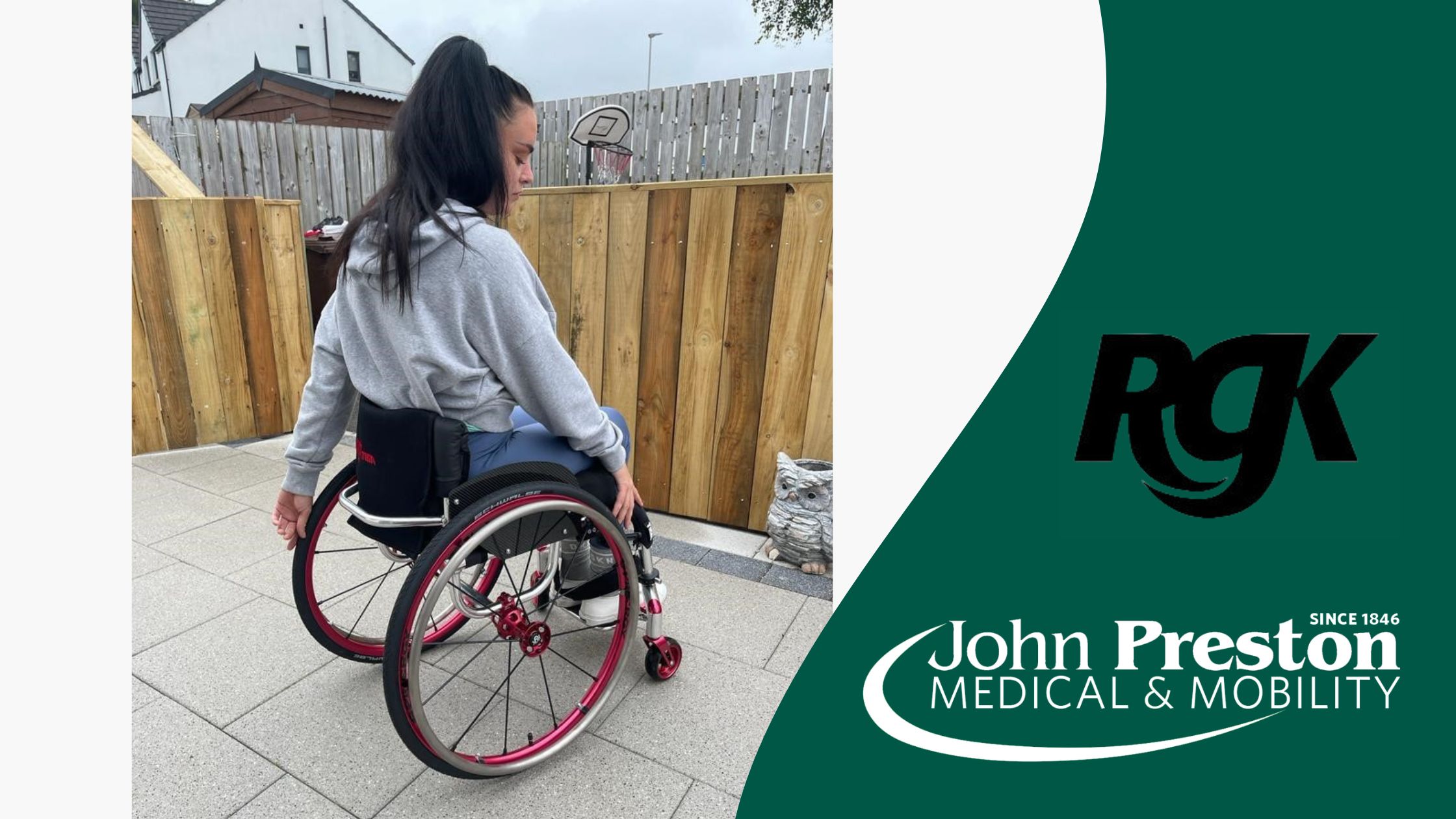 Natalie's new RGK Tiga - Made to Measure Wheelchairs