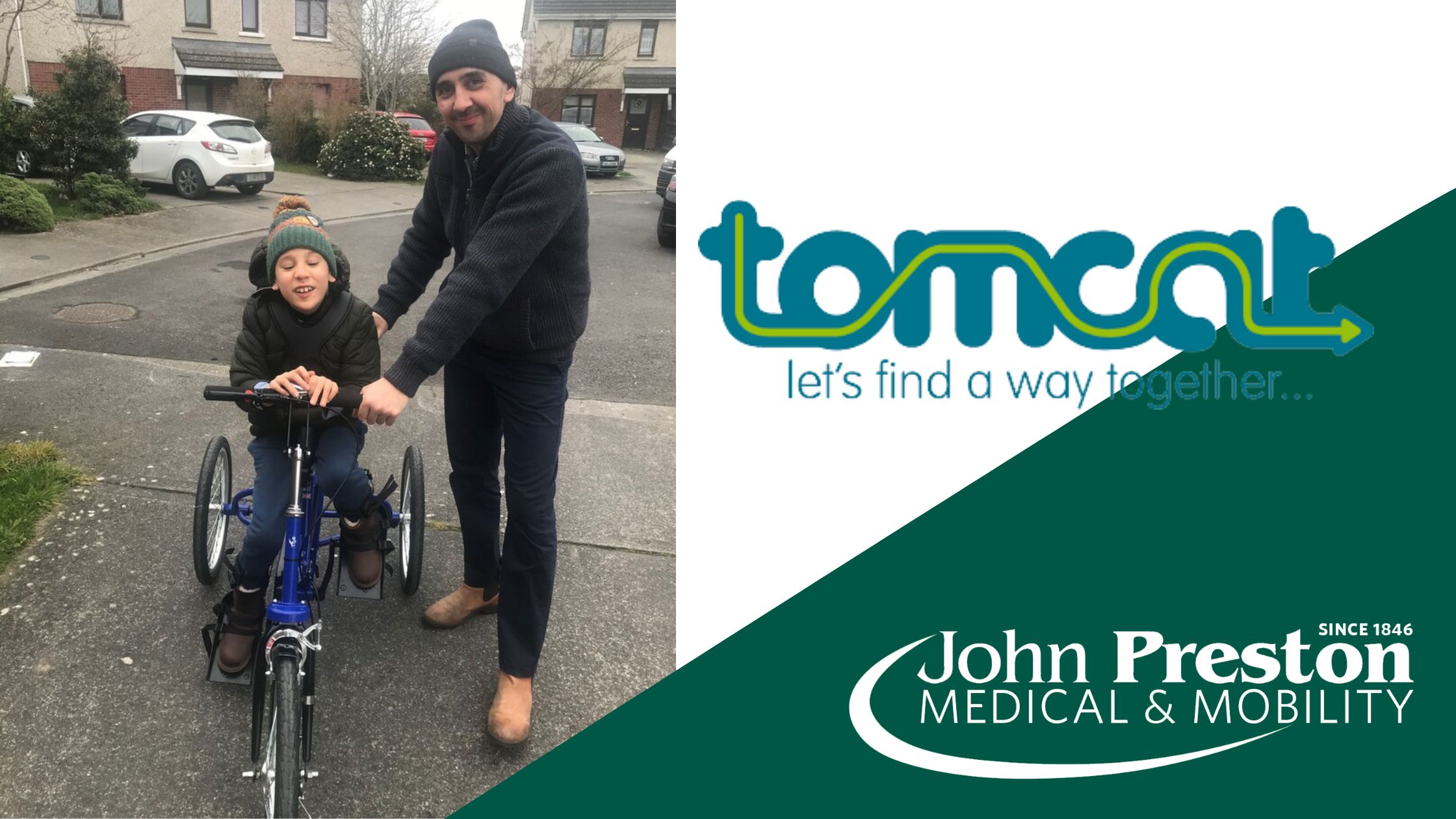 Tomcat Fizz Handover in Carlow - Tomcat Trikes available across Ireland from John Preston Healthcare